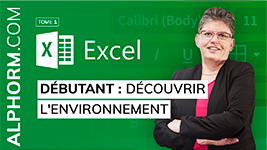 Formation EXCEL 2016 Débutant (1 sur 3) découvrir l'environnement