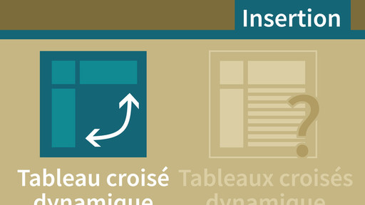 Excel 2016 - Les tableaux croisés dynamiques