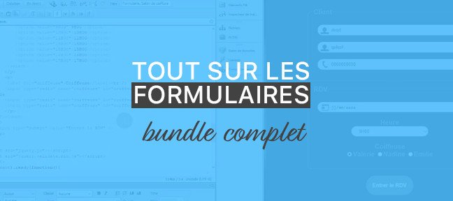 Bundle Tout savoir sur les Formulaires Web avec HTML, CSS, jQuery, Php