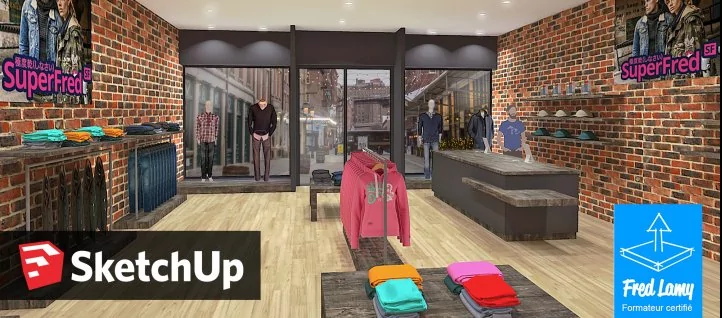 Création de boutique avec SketchUp